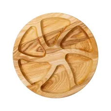 Менажница деревянная 6 секций 30 см, ясень