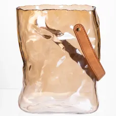 Ваза для цветов и декора Сумочка 2,8 л, коричневый