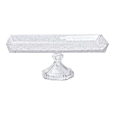 Ваза для фруктов стеклянная 27,5*13,5*11 см прямоугольная, texture Ваза для фруктов стеклянная 27,5*13,5*11 см прямоугольная, texture