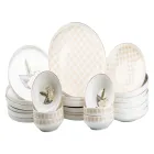 Столовый сервиз на 6 персон фарфоровый Rose, розовый