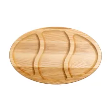 Менажница деревянная 3 секции 25*40 см, ясень