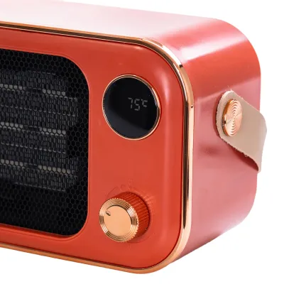 Тепловентилятор портативний 1200 Вт з керамічним нагрівальним елементом, помаранчевий