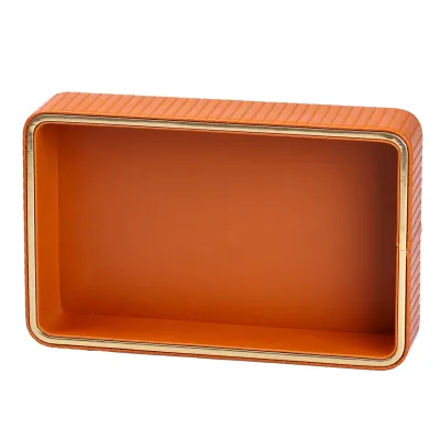 Салфетница из эко-кожи для дома, коричневый