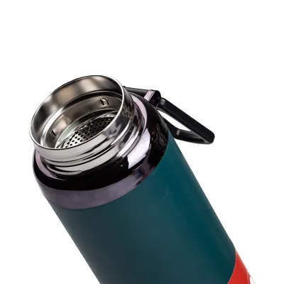 Термос Vacuum Sports 1 л из нержавеющей стали, зеленый