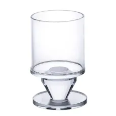 Подсвечник декоративный Flora стеклянный 9.3 см