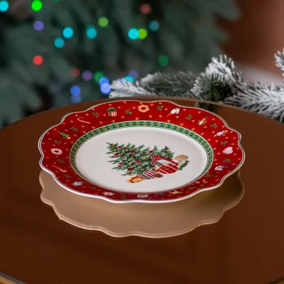 Тарілка десертна Christmas порцелянова 21 см Тарілка десертна Christmas порцелянова 21 см
