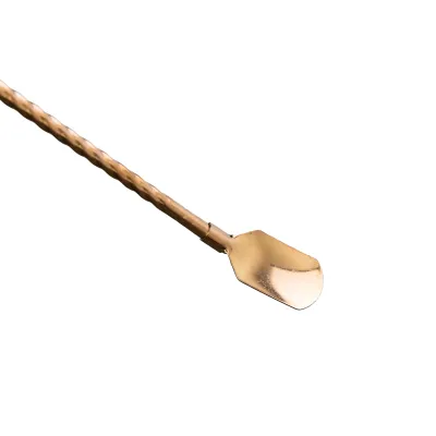 Набор соломинок-ложек многоразовых 6 штук из нержавеющей стали, бронза Набор соломинок-ложек многоразовых 6 штук из нержавеющей стали, бронза