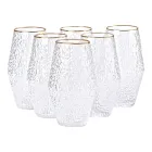Набор стаканов Stunning фактурных 6 штук по 600 мл, прозрачный