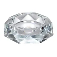 Попільничка скляна Crystal Glass кругла, прозорий