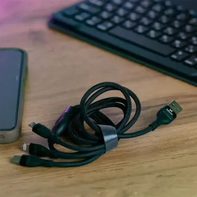 Універсальний зарядний кабель 3 в 1 Type-C/Micro-USB/Lightning Універсальний зарядний кабель 3 в 1 Type-C/Micro-USB/Lightning
