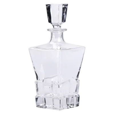 Декантер для виски Luxury Style 1 л из толстого стекла,прозрачный
