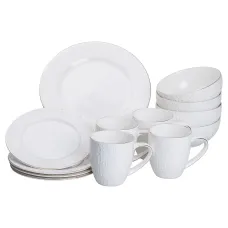 Столовый сервиз на 4 персоны фарфоровый Tenderness, белый