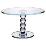 Тортовница на ножке Crystal стеклянная 19 см