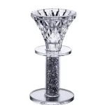 Подсвечник декоративный Diamante стеклянный 12 см