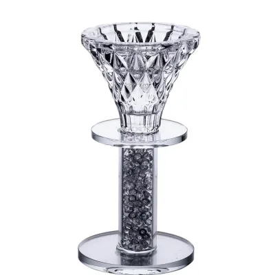 Подсвечник декоративный Diamante стеклянный 12 см