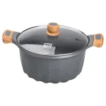 Каструля алюмінієва MGC 11 л з антипригарним покриттям, сірий