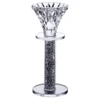 Подсвечник декоративный Diamante стеклянный 15 см