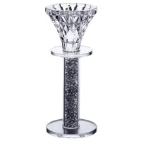 Подсвечник декоративный Diamante стеклянный 15 см
