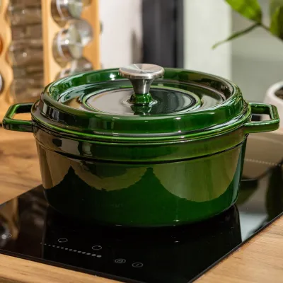 Кокотница чугунная с эмалированным покрытием 3,5 л