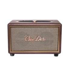 Портативная колонка OneDer D6 BT/TF/USB/AUX 40 Вт, коричневый