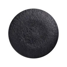 Тарелка обеденная фарфоровая 25 см, черный