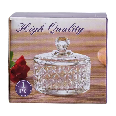 Конфетница с крышкой High Quality из хрустального стекла, ice flowers Конфетница с крышкой High Quality из хрустального стекла, ice flowers