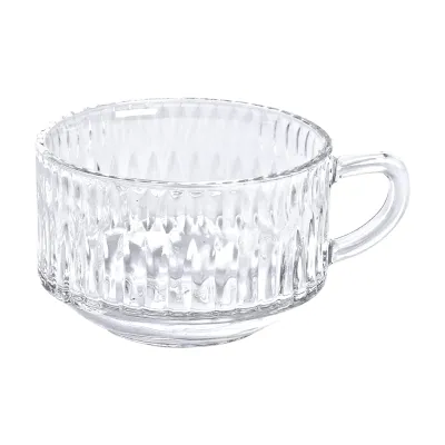 Набір чашок скляних 6 штук по 270 мл, strips Набір чашок скляних 6 штук по 270 мл, strips