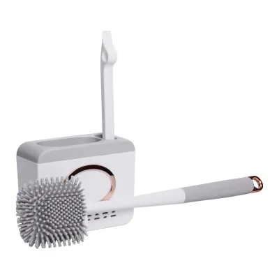 Комплект аксессуаров для туалета с подставкой, серый Комплект аксессуаров для туалета с подставкой, серый