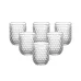 Набір склянок фігурних під кришталь 6 штук по 300 мл, прозорий