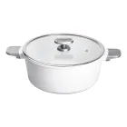 Каструля алюмінієва MGC із антипригарним покриттям 7.7 л, білий