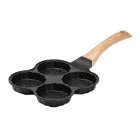 Сковорода для панкейків з антипригарним покриттям 19.5*19.5*2.5 см, чорний