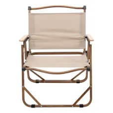 Стул для кемпинга складной 50*51*64 см с алюминиевым каркасом, бежевый