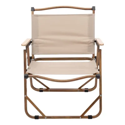 Стул для кемпинга складной 50*51*64 см с алюминиевым каркасом, бежевый