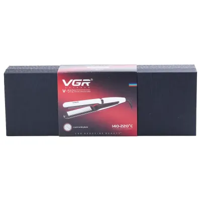 Утюжок для волос VGR V-512 с керамическими пластинами, белый