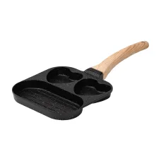 Сковорода для завтрака алюминиевая 18,3*18*2 см, черный