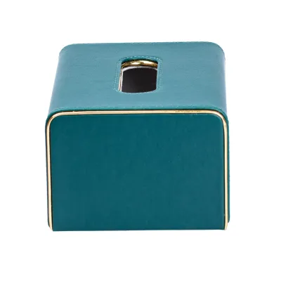 Серветниця з еко-шкіри для дому та ресторану, смарагдовий