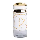 Баночка для специй 120 мл, белый мрамор