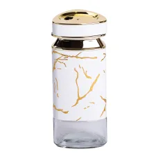 Баночка для специй 120 мл, белый мрамор