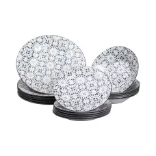 Столовый сервиз на 6 персон фарфоровый Medina, белый