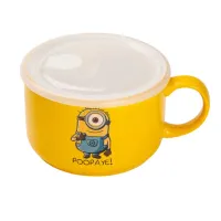 Миска для лапши фарфоровая 900 мл Poopaye с герметичной крышкой