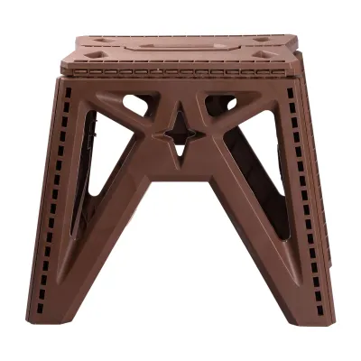 Табурет складаний пластиковий 29,5*19,5 см, коричневий Табурет складаний пластиковий 29,5*19,5 см, коричневий