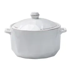 Супница фарфоровая 1,4 л в скандинавском стиле, белый