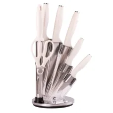 Набор кухонных ножей 7 предметов, белый