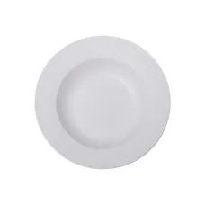 Тарелка суповая фарфоровая 23 см, белый