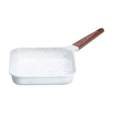 Сковорода-гриль MGC алюминиевая 2,5 л с антипригарным покрытием, белый