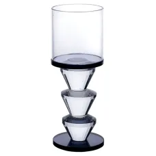 Подсвечник декоративный Parallels стеклянный 15.7 см