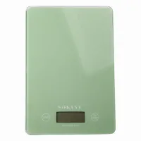 Весы кухонные электронные SOKANY SK-19027 до 5 кг с плоской платформой, зеленый
