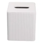 Салфетница из экокожи 13х13х14,7 см, бежевый