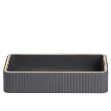 Салфетница из эко-кожи для дома, серый