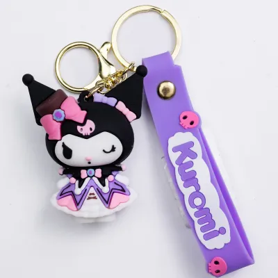 Брелок для ключей Kuromi 4,5*6 см, черный